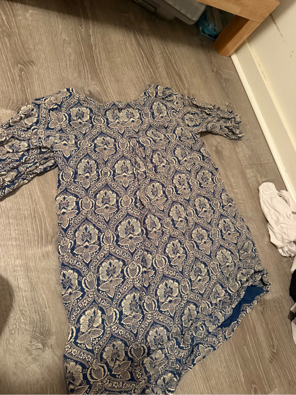 Roller Rabbit Blue and Cream Printed Tunic